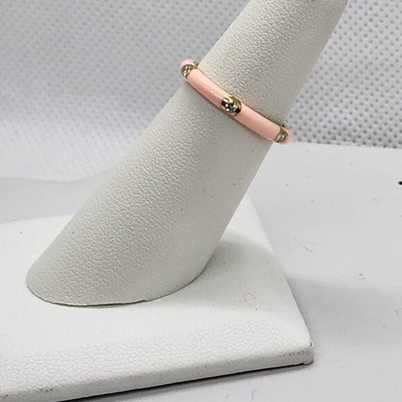 Jewelry - Brand New Sterling Silver 925 Light PINK Band / Ring